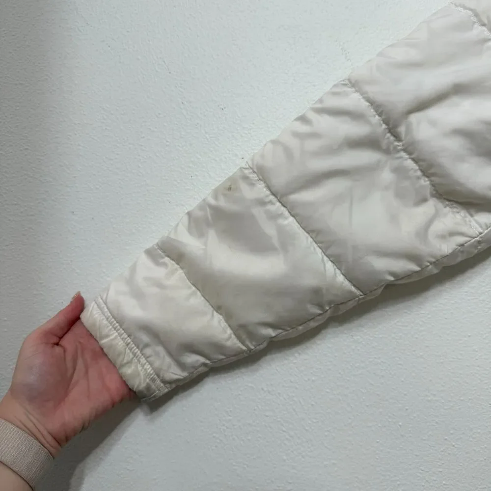 The North Face Aconcagua Women's Vintage 550 Down White Puffer Jacket Coat XS